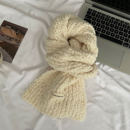 Macaron Comfortable Solid Color Beanie Wool Scarfs