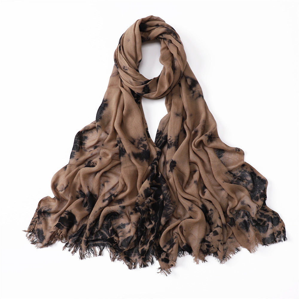 Color Thin Breathable Handmade Ethnic Style Scarfs