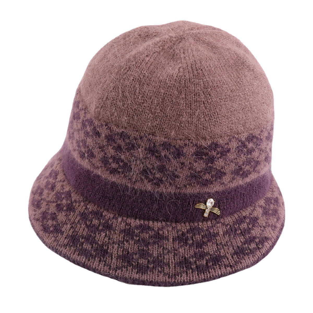 Women's Woolen Fleece Lined Padded Warm Keeping Hats & Caps