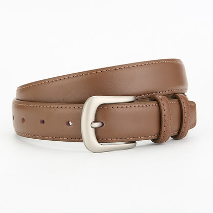 Men's Light Versatile Casual Jeans Cowhide Pin Belts