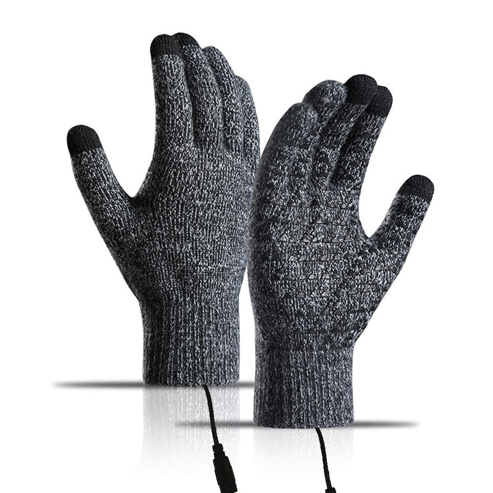 Heating Knitted Winter Warm Touch Screen Gloves