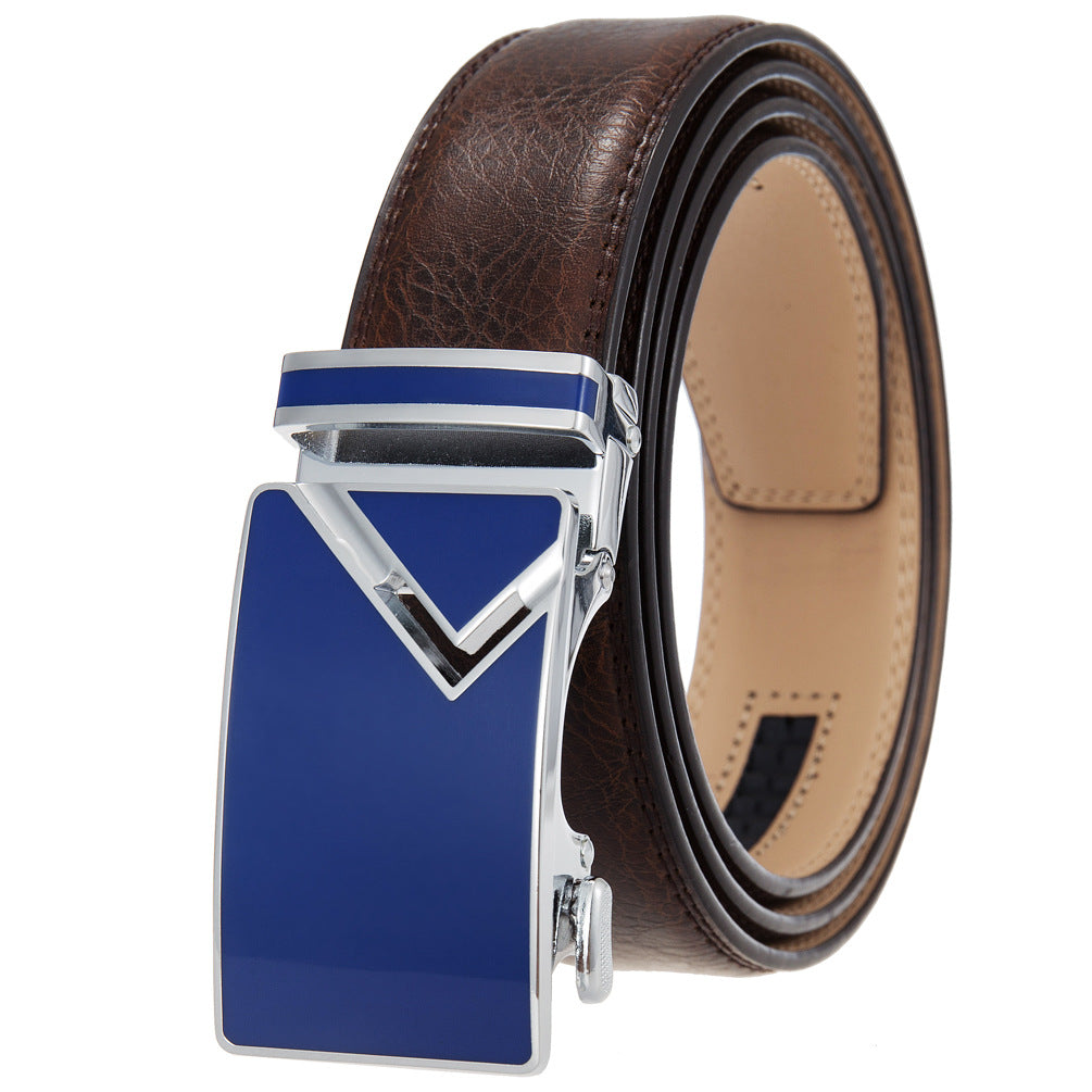 Men's Abrasive Buckle Leather Automatic Fashion Belts