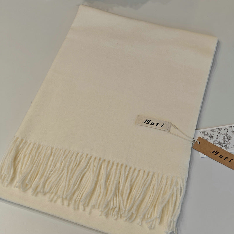 Women's Gram Solid Color Artificial Cashmere High Scarfs