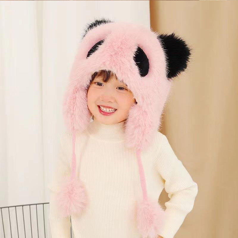 Children's Hat Winter Fleece-lined Thermal Lei Boys Thickened Kids' Headwear