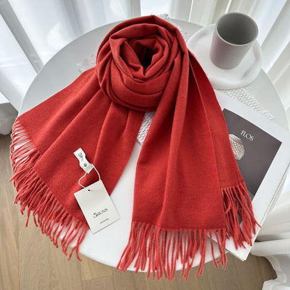 Women's Cashmere Texture Thickened Warm Korean Fashion Scarfs