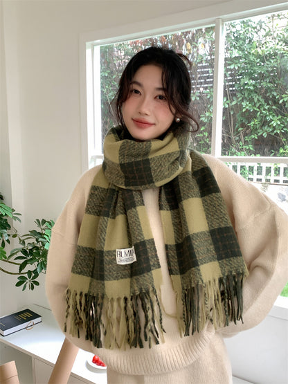 Women's Atmosphere Sense Artificial Cashmere Retro Warm Scarfs