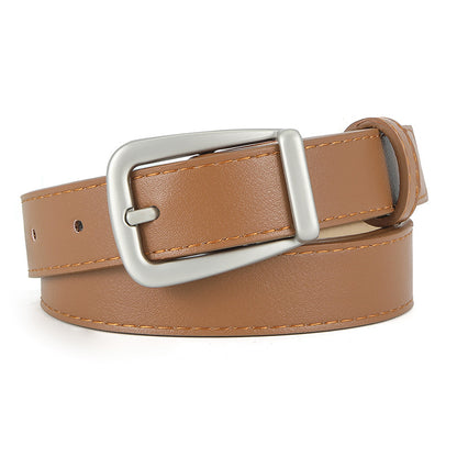 Women's Pin Buckle Thin Leather Waistband Personalized Belts