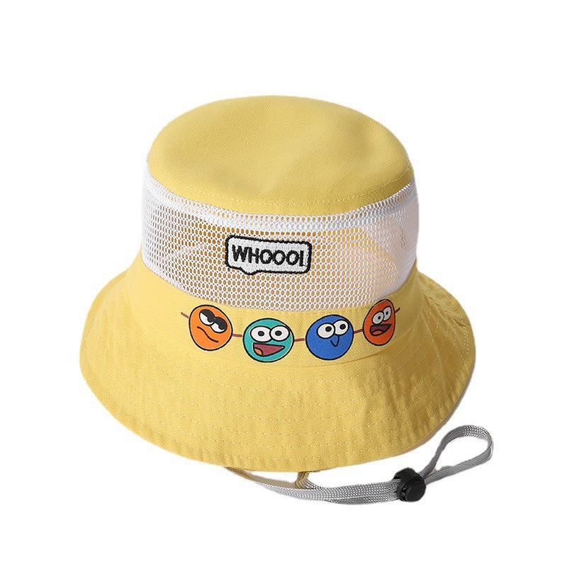 Children's Cartoon Mesh Summer Sun Protection Hat Male Kids' Headwear