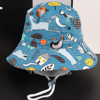 Children's Bucket Thin Korean Style Big Brim Kids' Headwear