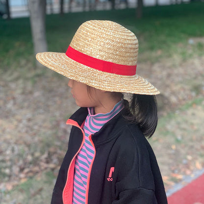 Children's Summer Fashion Yellow Straw Hat Papyrus Kids' Headwear