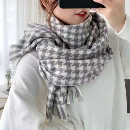 Women's & Men's Design Winter High-grade Korean Style Warm Tassel Scarfs