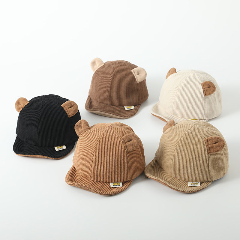 Cartoon Bear Hat Korean Style Spring Soft Kids' Headwear