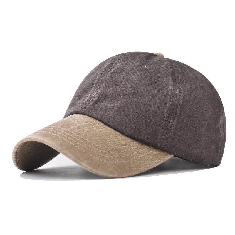 Men's Washed Pure Cotton Solid Color Light Hats & Caps