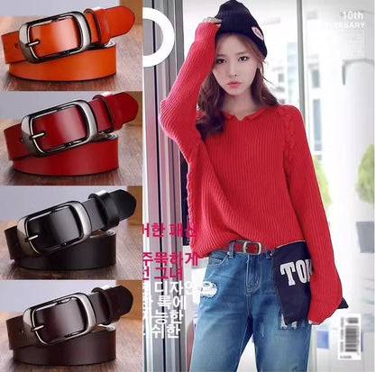 Women's Korean Retro Pin Buckle Trendy Personality Belts