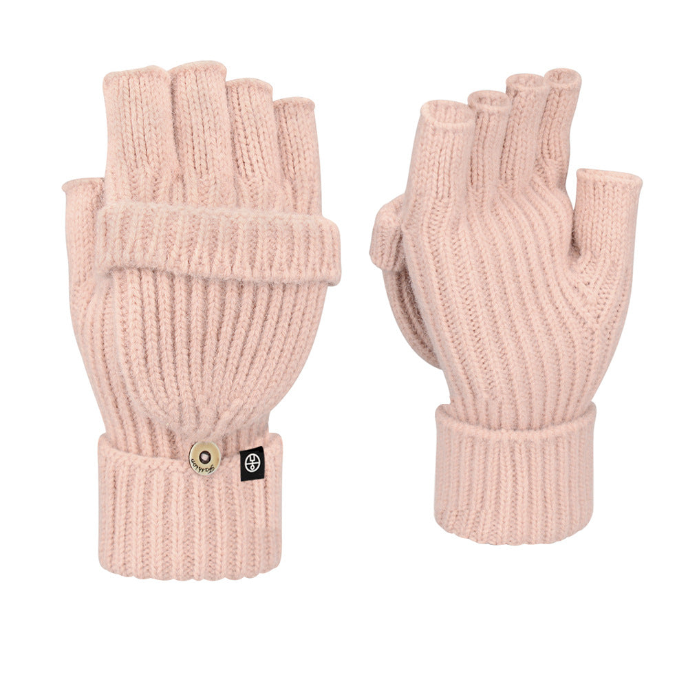 Touch Screen Warm Double Layer Thickened Gloves