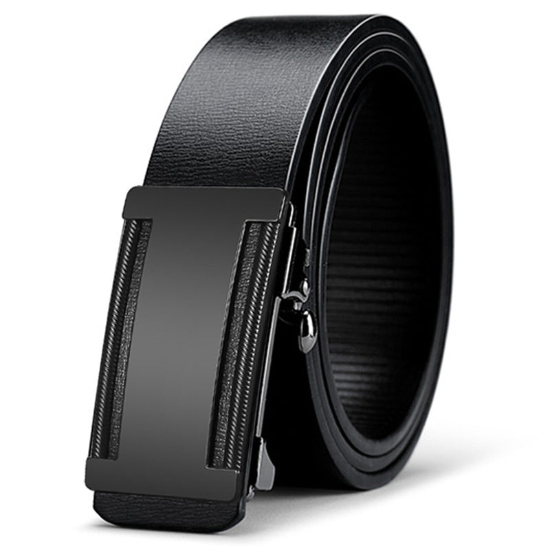 Men's Special Offer Automatic Buckle Imitation Leather Casual Business Medium Belts