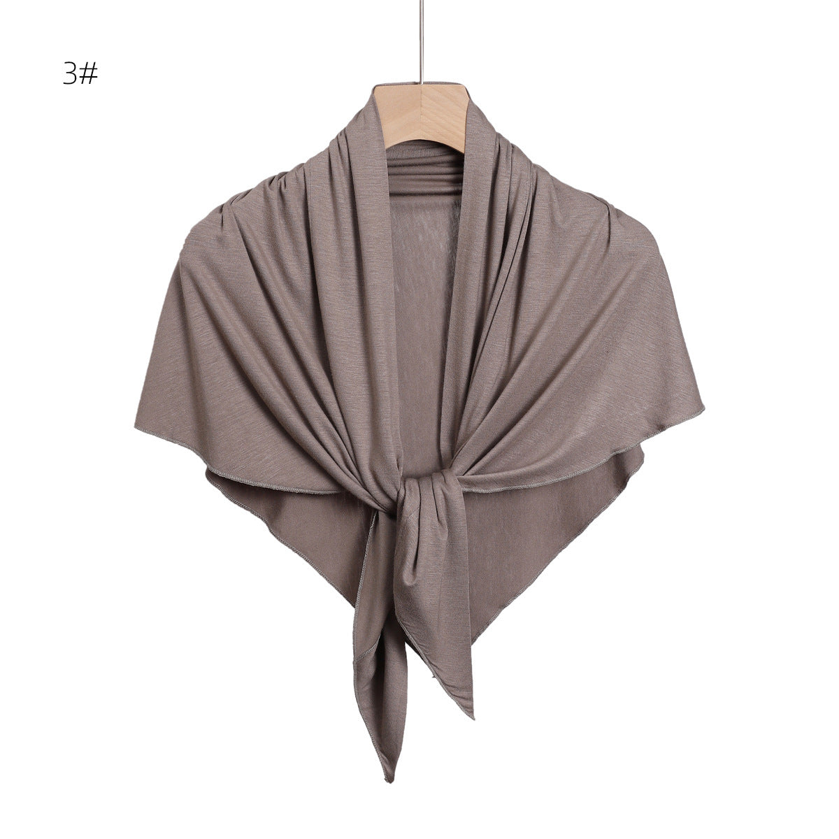 Women's Triangular Binder Elastic Mercerized Cotton Hair Scarfs