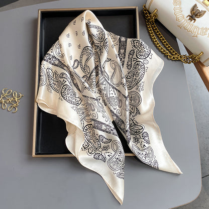 Cashew Temperament Silk Kerchief Female Ornament Scarfs