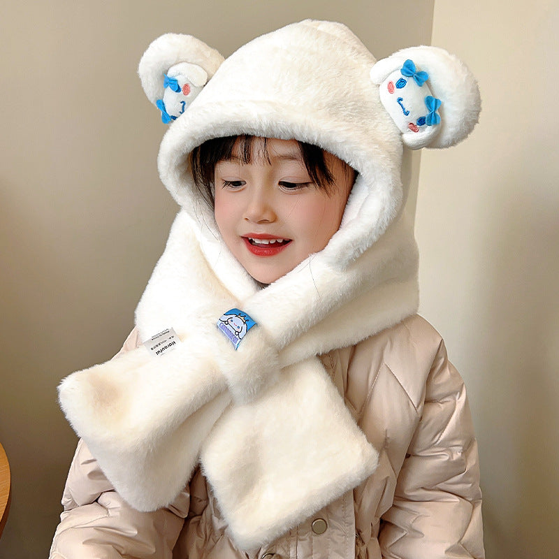 Children's Winter Fleece Lined Padded Warm Keeping Windproof Earflaps Boys Kids' Headwear