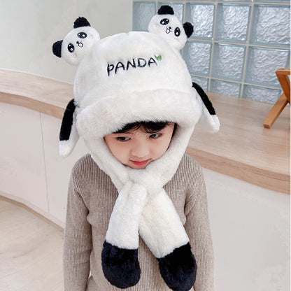 Children's Ears Moving Plush Bonnet One-piece Will Kids' Headwear