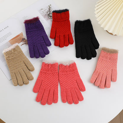 Women's & Men's Winter Half Finger Full Exposed Two Thickened Gloves