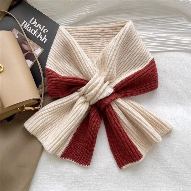 Women's Fashion Korean Wool Woven Thickened Shawl Scarfs