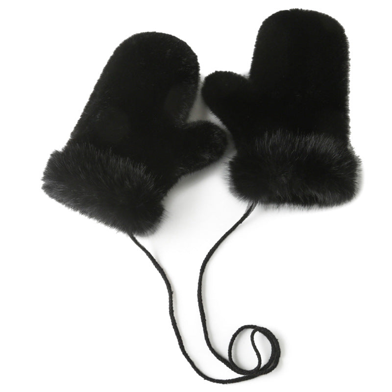 Furry Winter Korean Style Cute Wild Gloves