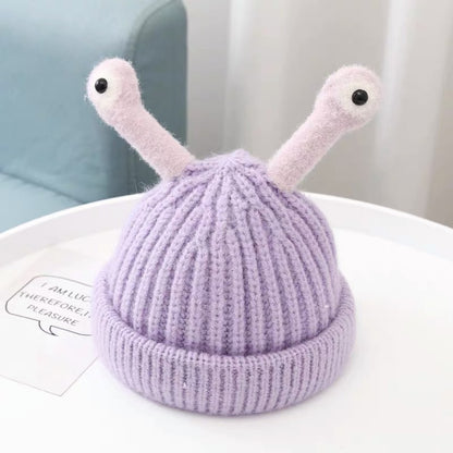 Children's Funny Hat Woolen Cute Cartoon Luminous Tentacles Warm Kids' Headwear