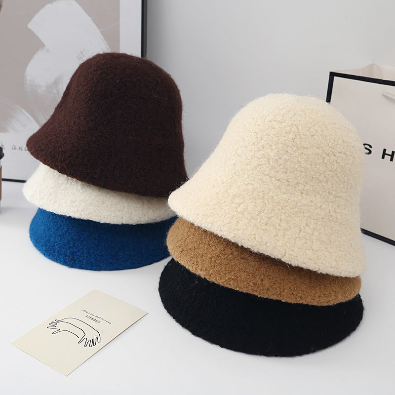 Women's Lamp Hat Fashion Tibetan Wool Bucket Warm Hats & Caps