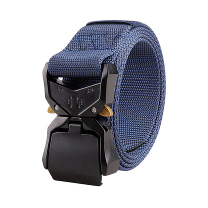 Aluminum Alloy Clamshell Buckle Nylon Waistband Belts