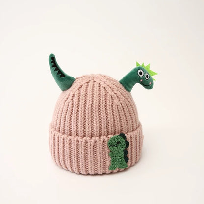 Hat Cute Super Dinosaur Shape Woolen Kids' Headwear