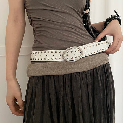 Women's Rivet Casual Vintage Ornament Design Fashion Belts