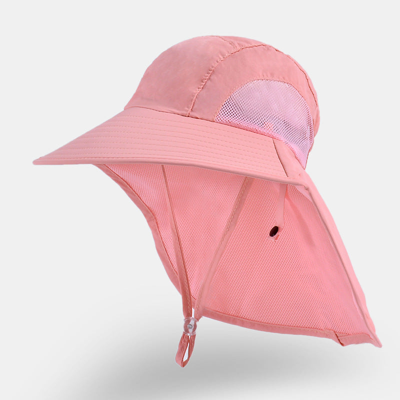 Children's Solid Color Fisherman Hat Sun Protection Kids' Headwear