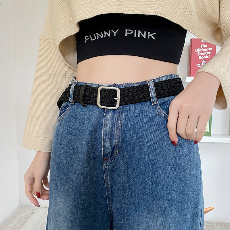 Women's & Men's Jeans Trendy Simple Fashion Pant Military Belts