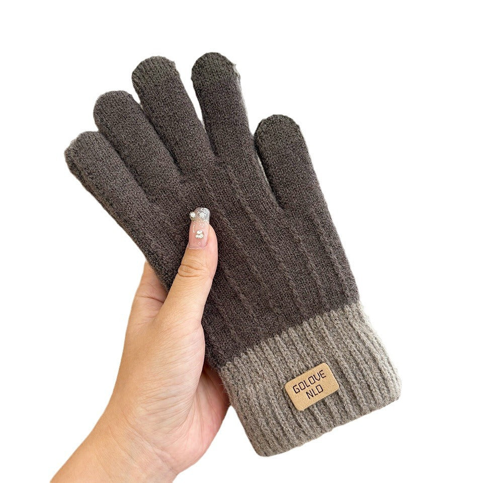 Women's Warm Winter Cold Protection Thickening Touch Screen Gloves