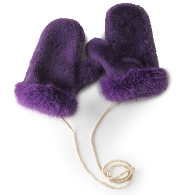 Furry Winter Korean Style Cute Wild Gloves