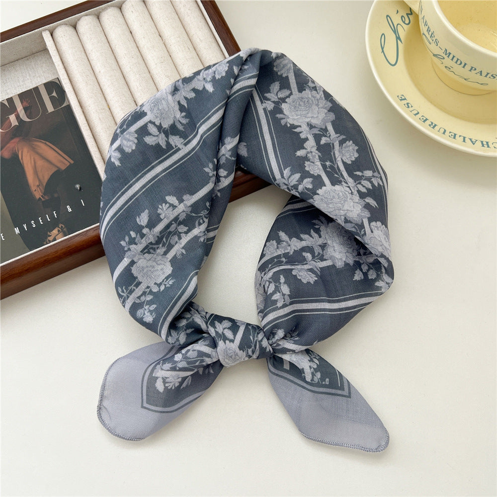 Women's Towel Soft Literary Decoration Silk Retro Scarfs