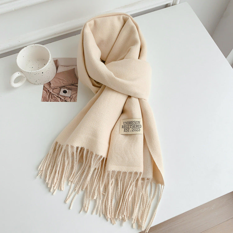 Women's Korean Style Double-sided Long Warm Fashionable Scarfs