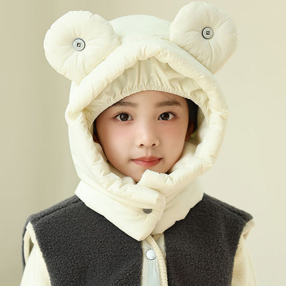 Children's Cotton Ear Protection Lei Hat Outdoor Hooded Suit Korean Style Kids' Headwear