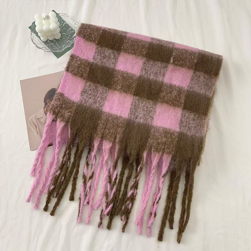 Thickened Lengthened Female Korean Warm Shawl Scarfs