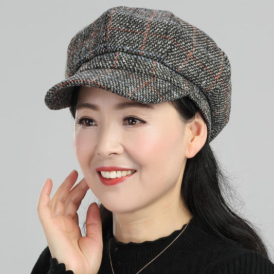 Women's Octagonal Fashion Autumn British Hat Spring Hats & Caps