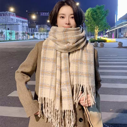 Female Winter High-grade Mohair Artificial Cashmere Scarfs