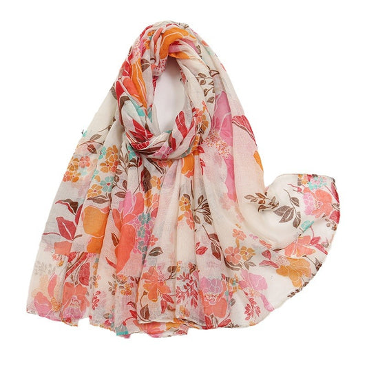 Women's Voile Printed Fashion Sweet Fresh Popular Scarfs