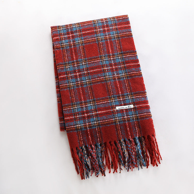 Women's & Men's Artificial Cashmere Winter High-grade Warm Retro Scarfs