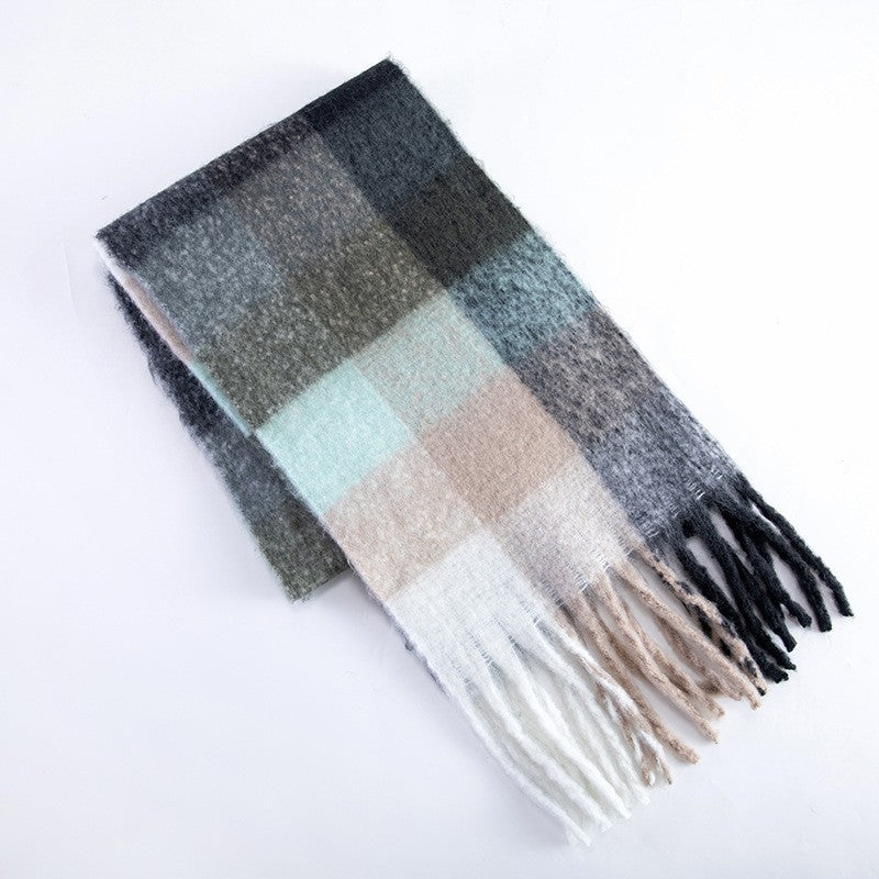 Cashmere Plush Pure Color Warm Keeping Scarfs