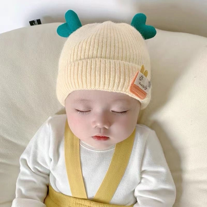 Super Cute Boy Woolen Knitted Warm Kids' Headwear