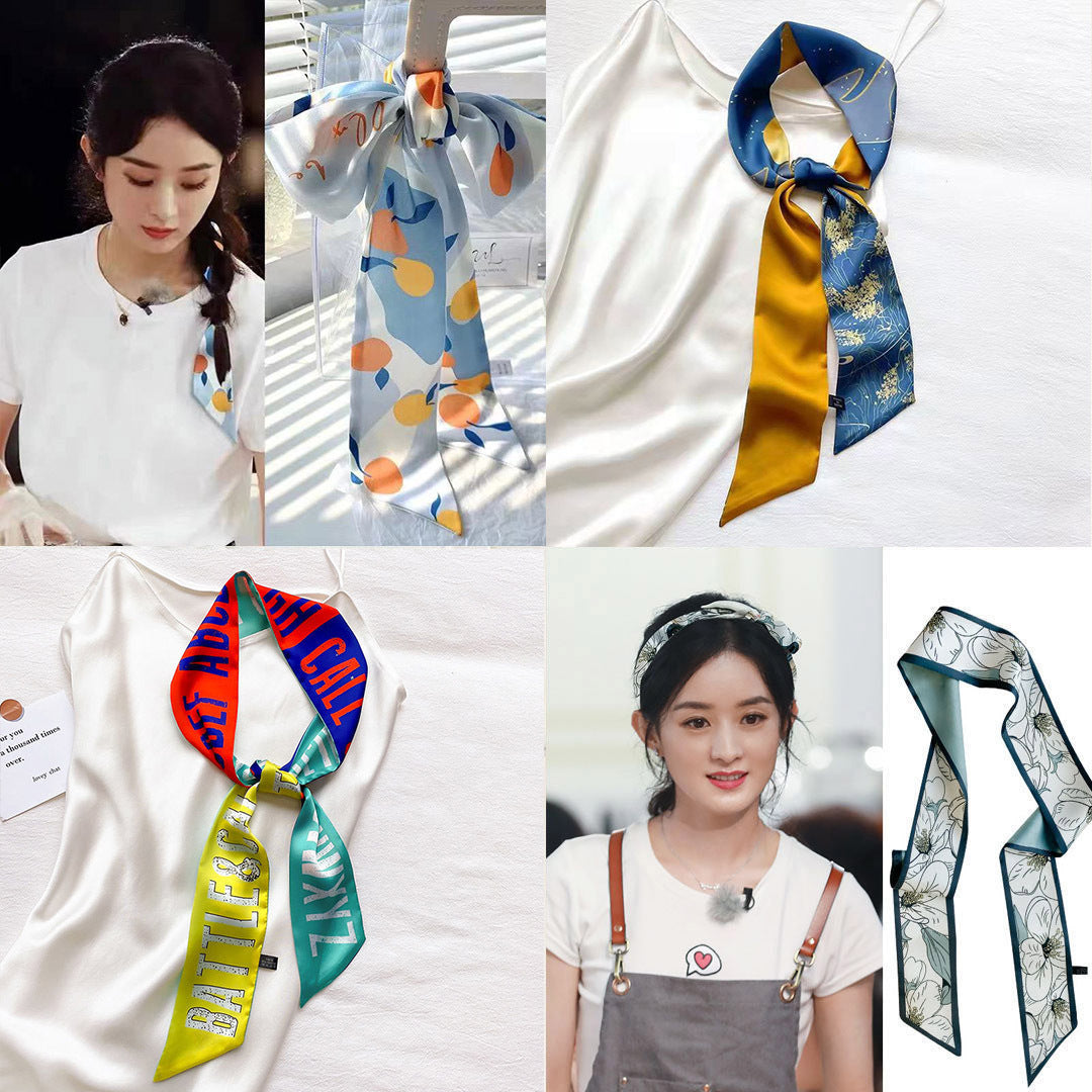 Hair Rope Bag Strap Ribbon Band Scarfs