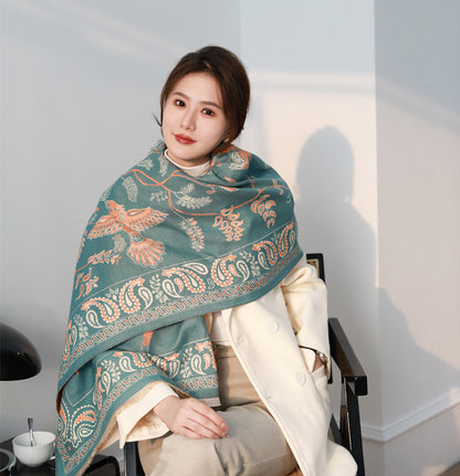 Women's Winter Fashionable Korean Thick Warm High-grade Scarfs