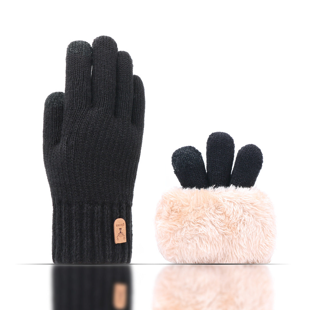 Men's Thickened Fleece-lined Winter Touch Screen Warm Gloves