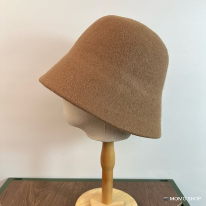 Woolen Bucket Hat Small Female Basin Hats & Caps